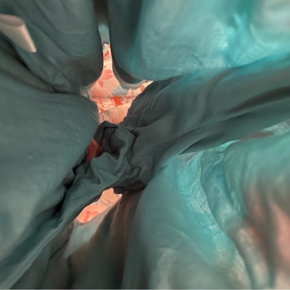 Botanik Studio MEDIUM Wide Leg Pants Skirt Long Floral Flowers - Picture 7 of 10